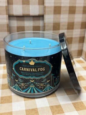 NEW B&BW CARNIVAL FOG 3 wick candle